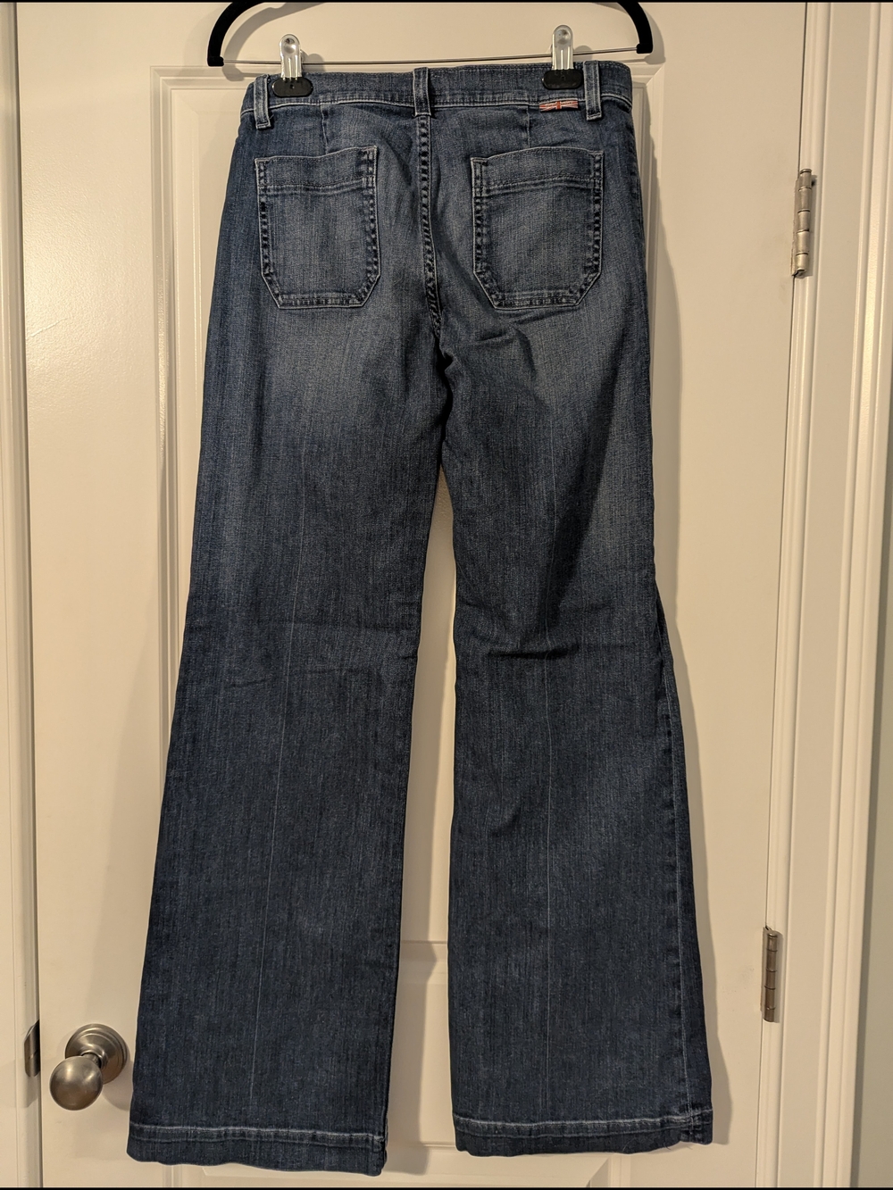 Hudson Front Pocket Mid-Rise Wide-Leg Jeans - Picture 5 of 7